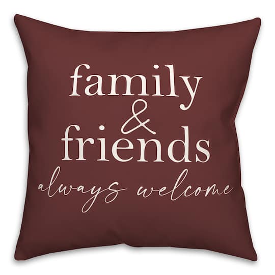 18&#x22; Family &#x26; Friends Indoor/Outdoor Pillow
